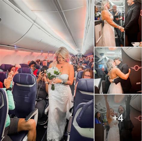 this couple got married on a southwest airlines flight after their plan… vibes corner