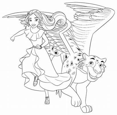 Elena Avalor Coloring Pages Jaquin Princess Printable