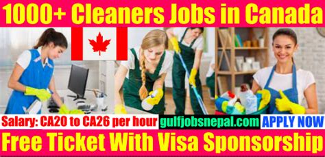 Cleaner Jobs Vacancies In Canada 1000 Cleaners Needed Urgent Apply Now