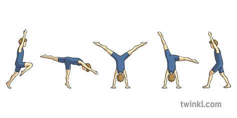 Hurdle Step Into Cartwheel Y6 Gymnastics Movement Twinkl Move Pe Ks2