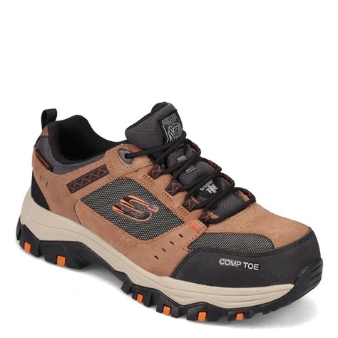 Skechers Work And Safety Mens Greetah Comp Toe Work Shoe Wide Width
