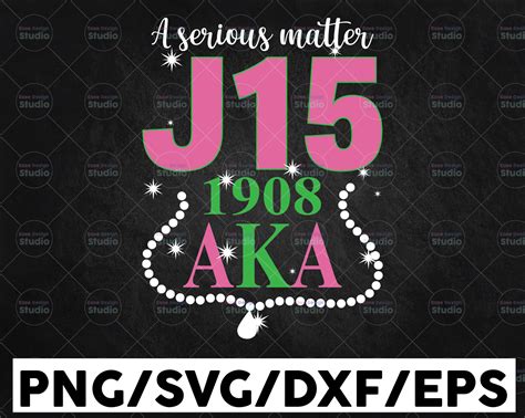 A Serious Matter J15 1908 Founders Day Svg Aka Svg Pink And Green