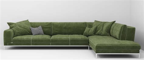 Modern Living Room Sofa L Shape Free 3d Model 3d Printable Cgtrader