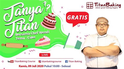 Live Baking Demo With Chefmate Es Kelapa Muda Cake Youtube