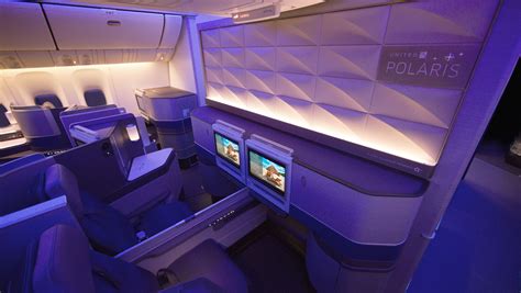 Uniteds New Boeing 777 300er Polaris Cabin Gets Splashy Debut Flight