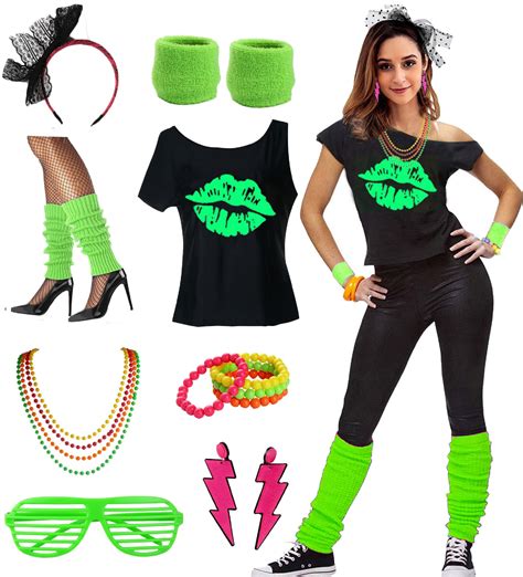 Womens I Love The 80s Disco 80s Costume Outfit Ubicaciondepersonas