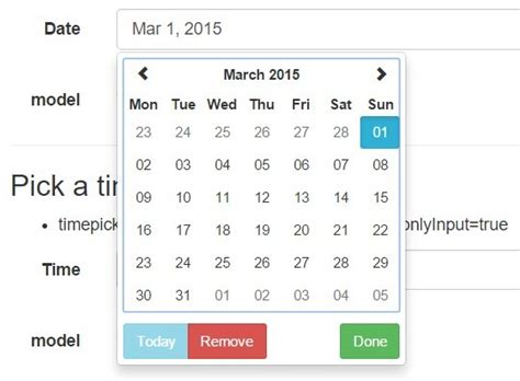 The datepicker achieve with two methods. AngularJS Directive For Bootstrap-UI Dropdown Date Picker ...