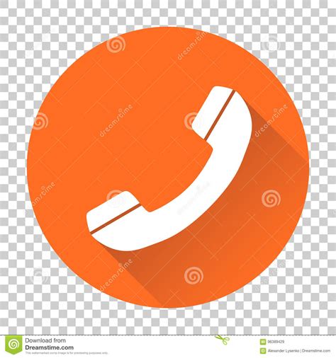 Phone Icon Vector Contact Support Service Sign Isolated On Round