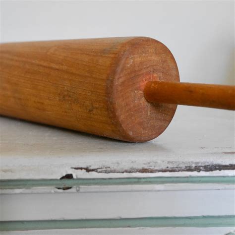 Beautiful Vintage Wooden Rolling Pin One Piece Rolling Pin Etsy