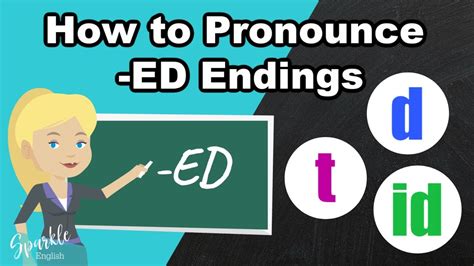 How To Pronounce Ed In English Ed Pronunciation Of Regular Verbs In