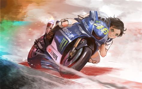 Wallpaper Anime Girls Motorcycle X Xz Hd