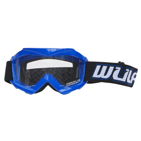 Wulfsport Cub Tech Goggles For Mx Enduro Blue Storm Buggies