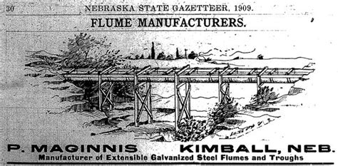 Nebraska Historical Marker Maginnis Irrigation Flume E Nebraska History