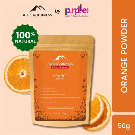 Buy Alps Goodness Powder Orange 50 Gm Online Purplle