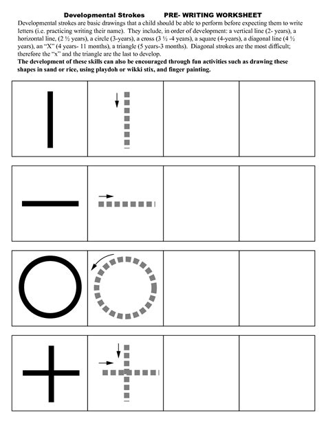Pre Writing Exercises For Toddlers Ted Lutons Printable Activities