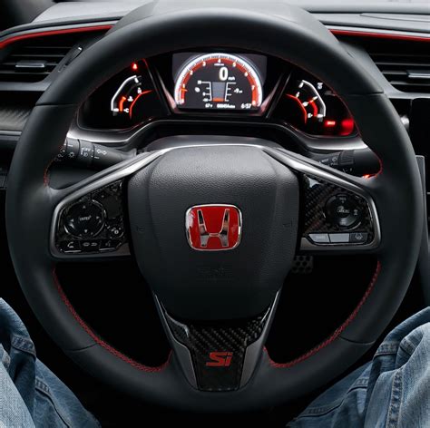 Js Racing Type B Red Honda H Steering Wheel Emblem 2016 Honda Civic