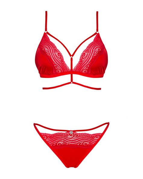 Red Bra And Panties Obsessive Lingerie Sets