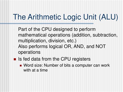 Ppt Inside The Cpu Powerpoint Presentation Free Download Id528890