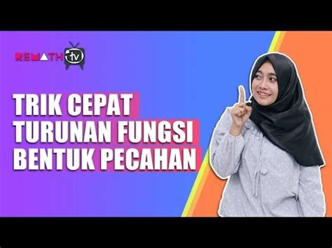 Sekarang, coba kita cari turunan fungsi rumus di atas, asalnya dari rumus turunan yang sudah kita pelajari sebelumnya, guys. Cara Menyelesaikan Turunan Fungsi Bentuk Pecahan dengan ...