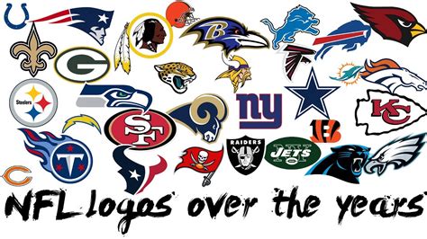 NFL All Logos Over The Years YouTube