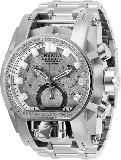 invicta reserve chronograph quartz silver dial men s watch 28413 watches of america