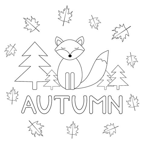 Fall Coloring Page 10 Free Printable Autumn Coloring Page For Kids