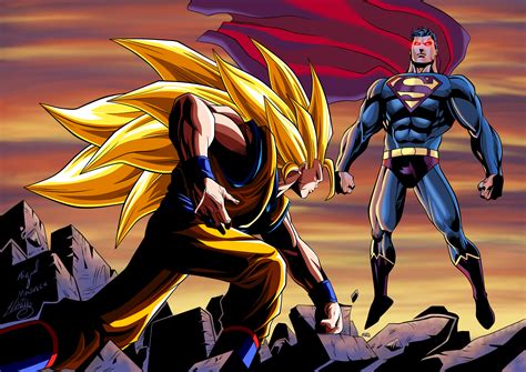 Goku Vs Superman Hd Superheroes 4k Wallpapers Images Backgrounds