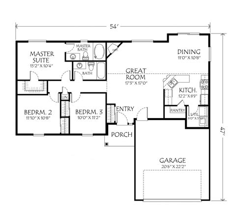 Beautiful Single Story Open Floor Plan Homes New Home Plans Design