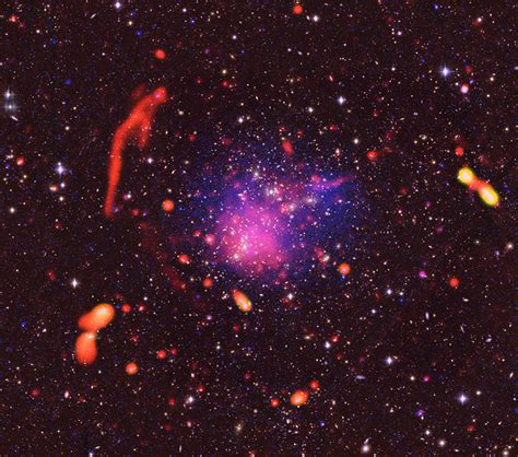 Vla Chandra Reveal The Shocking Results Of Galaxy Cluster Collisions