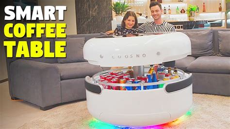 Enjoy this futuristic coffee table built with refrigerator, bluetooth speakers, led tabletop, wireless charging, voice control, and more cool things! Smart Coffee Table With refrigerator, Bluetooth speakers ...