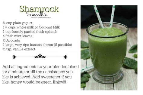 Create This Shamrock Smoothie Recipe For Stpatricks Day Shamrock