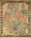 1857 Baltimore Co MD Wall Map