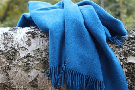 Merino Wool Blanket Sea Blue From Etudes Blues Collection Etude