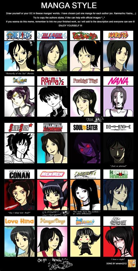 Manga Anime Style Meme Fun By Cartoonlion On Deviantart Anime Style