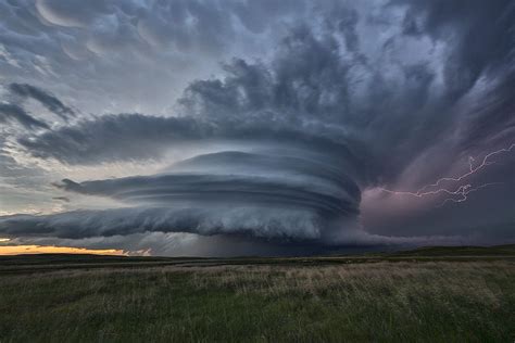 Stunning Supercell Thunderstorm Over The Sandhills Of Nebraska On June