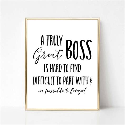 Truly Great Boss Quote Boss Quote T Boss T Boss Etsy Boss Day