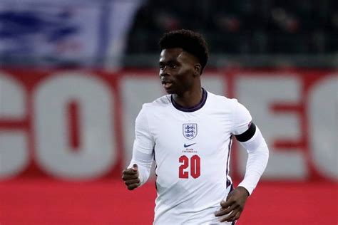Bukayo Saka England Arsenal Man Named In Southgates Provisional Squad