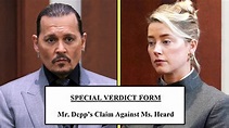 Everything We Know About The Verdict In Johnny Depp vs Amber Heard ...