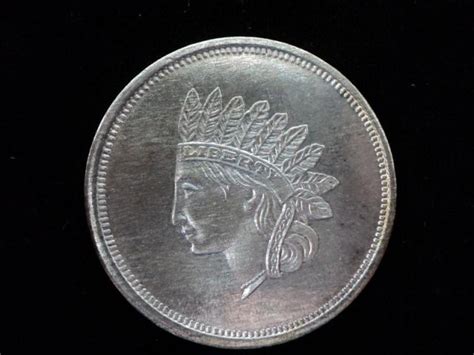 1 Troy Ounce 999 Silver Coin Indian Head Liberty Coin Pid 117737