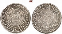 Albrecht VII., 1503-1547. Doppelschilling 1523, Güstrow. 4.41 g. Kunzel ...