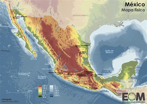 Mexico Mapa El Mapa Fisico De Mexico Mapas De El Orden Mundial Eom My