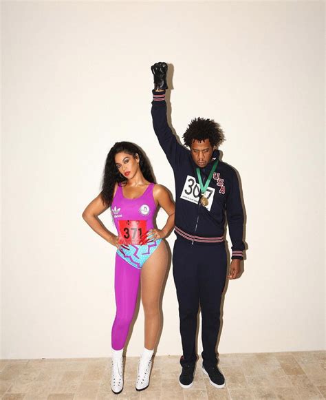 beyoncé and jay z dress as olympians for second halloween costume