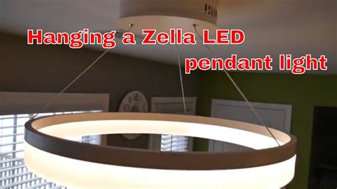 How To Hang An Led Ceiling Light From Start To Finish Youtube