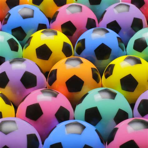 50pcs Bouncy Balls Bulk 45mm 18 Soccer Bouncing Balls Party Favors