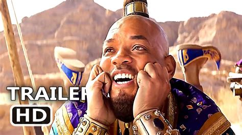 aladdin happy genie trailer new 2019 will smith disney movie hd youtube