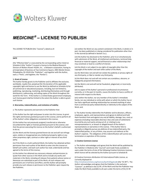 License To Publish Wolters Kluwer Health