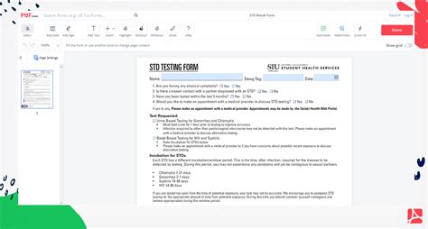 Std Test Result Form Edit Fill Document With Pdfliner