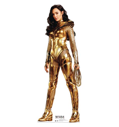 Jul208279 Wonder Woman 1984 Gold Outfit Life Size Stand Up Previews World