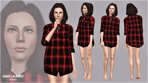 Flannel Shirt By Artsims Sims 3 Sims 4 Clothing Sims