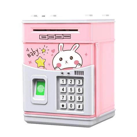 Arealer Electronic Piggy Bank Mini Atm Saving Box With Password